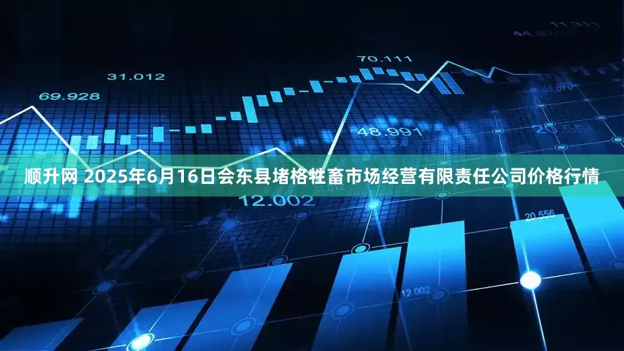 顺升网 2025年6月16日会东县堵格牲畜市场经营有限责任公司价格行情
