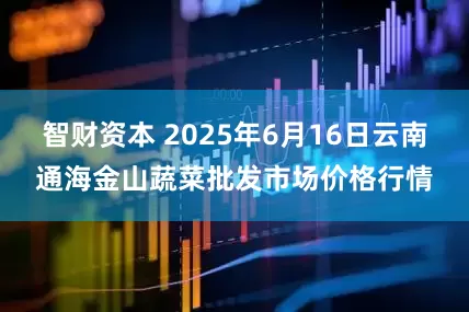 智财资本 2025年6月16日云南通海金山蔬菜批发市场价格行情