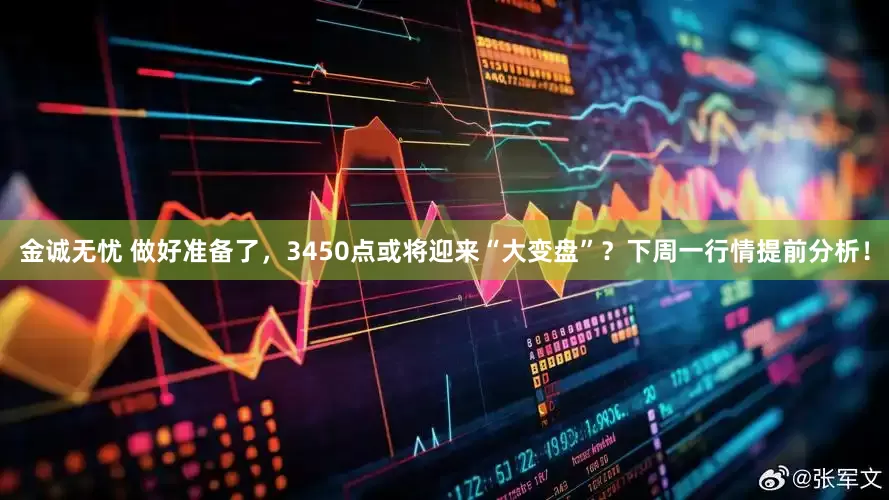 金诚无忧 做好准备了，3450点或将迎来“大变盘”？下周一行情提前分析！